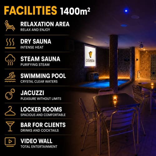 Sauna Casanova Facilities
