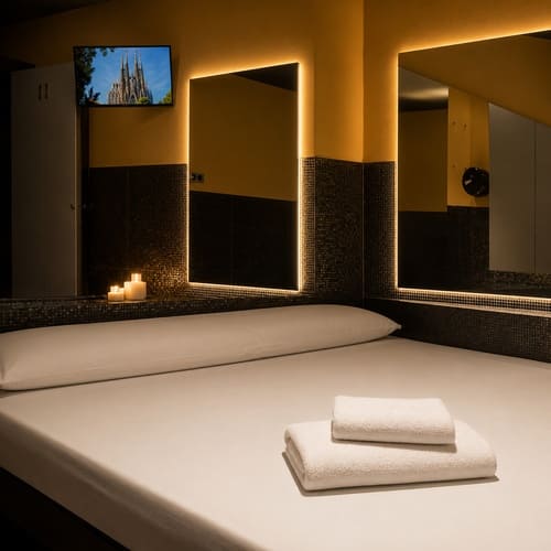 Cama doble Sauna Condal