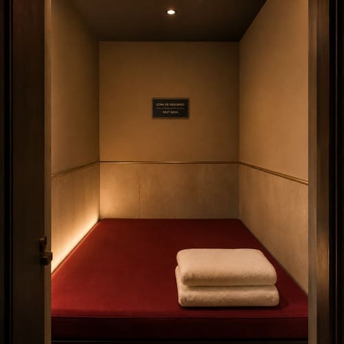Zona de descanso Sauna Condal